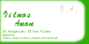 vilmos amon business card